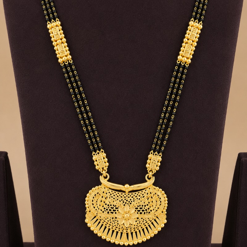 925 SILVER GOLD PLATED MANGALSUTRA